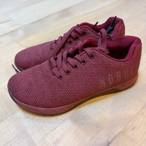 NOBULL Burgundy Knit Training Sneakers